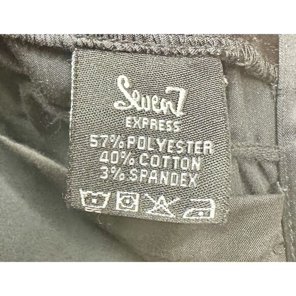 NWOT Seven7 Express Vintage Y2K Cargo Pants Silver Satin Ruched Low Rise Size 29 - Picture 3 of 6
